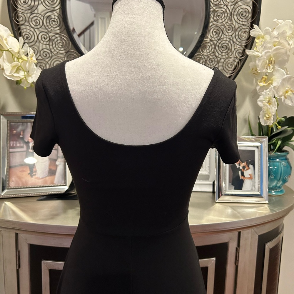 Hatch Black Square Neck Midi Dress - Picture 4 of 5